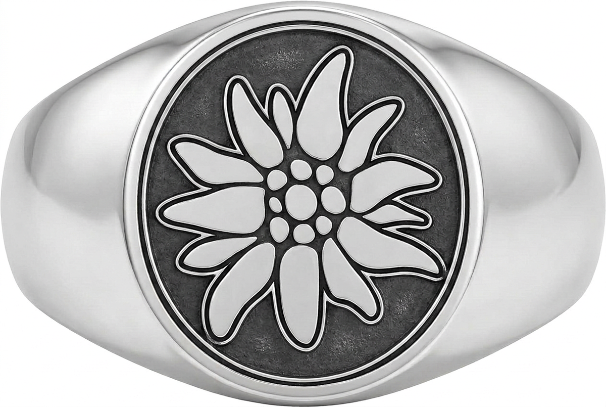 Alpenrose signet ring